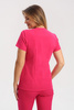 Women's Scrub Top amaranth BL 62, Elegant Stretch