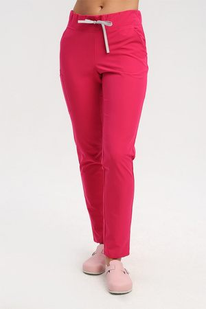 Women's Scrub Pants SE 96, amaranth, Elegant Stretch