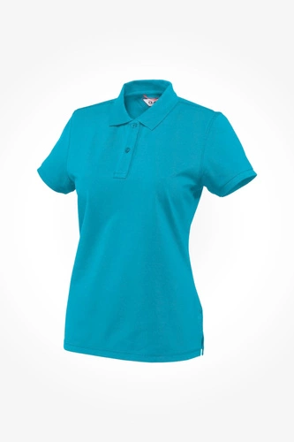 Women's polo shirt PARKES LADY, turquoise