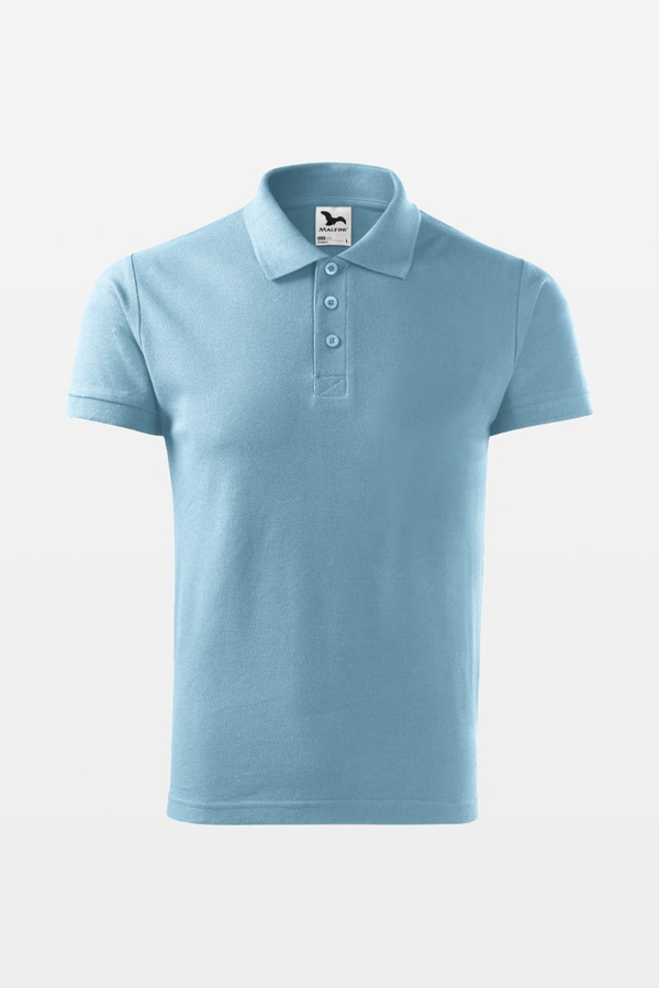 Koszulka polo męska błękitna Malfini COTTON 212