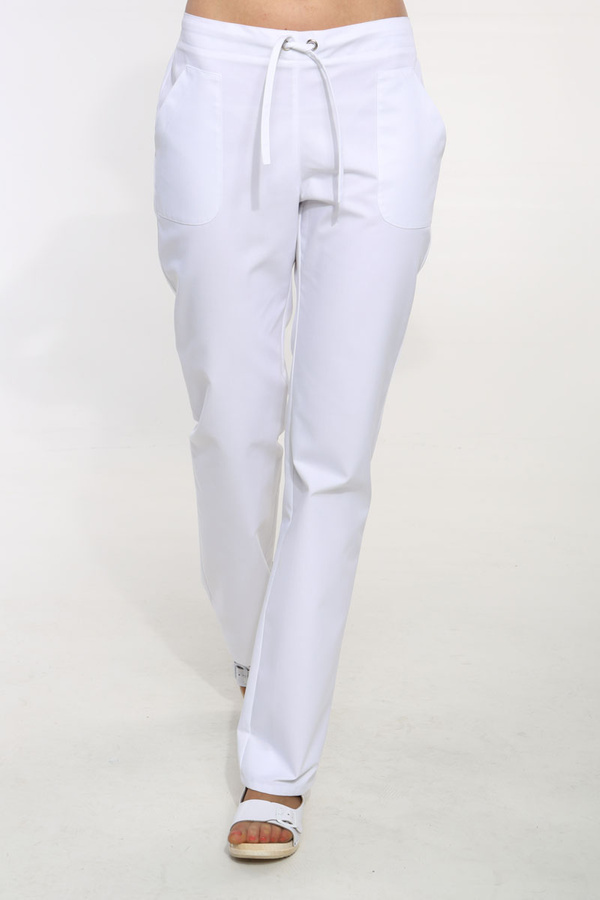 Women's medical trousers SE 77, white, Premium