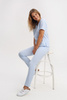 Women's Scrub Pants SE 96, baby blue, Elegant Stretch