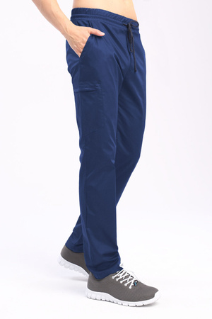 Spodnie medyczne męskie jasnogranatowe SE 94, Comfort Stretch