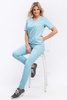 Luźna bluza medyczna damska, kolor ocean, BL 61 scrubs Elegant Stretch