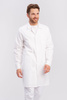 Men's white lab coat with buttons (for students)