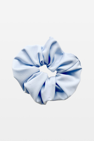 Gumka do włosów scrunchie błękitna