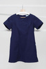 Women's medical tunic TU 53, navy blue, short sleeve, Premium