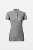 Women's polo shirt Malfini COTTON HEAVY 216, dark grey melange