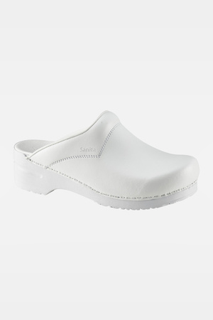 Unisex clogs Sanita San Flex OB, white, without strap