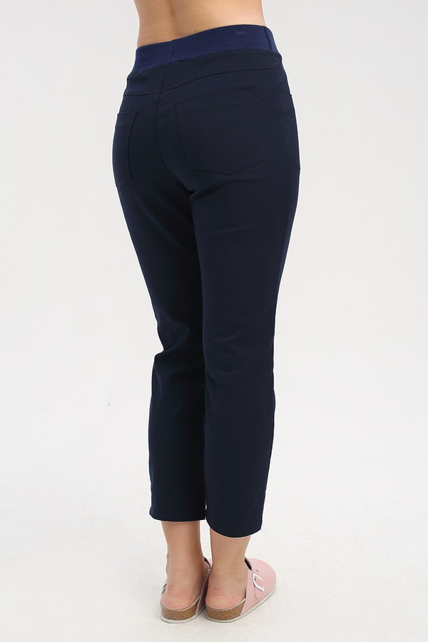 Spodnie medyczne damskie granatowe SE 72.2, Premium Stretch Cotton