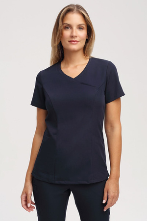 Dopasowana bluza medyczna damska granatowa BL 62, Elegant Stretch