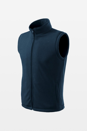 Fleece waistcoat unisex Malfini NEXT 518, navy blue