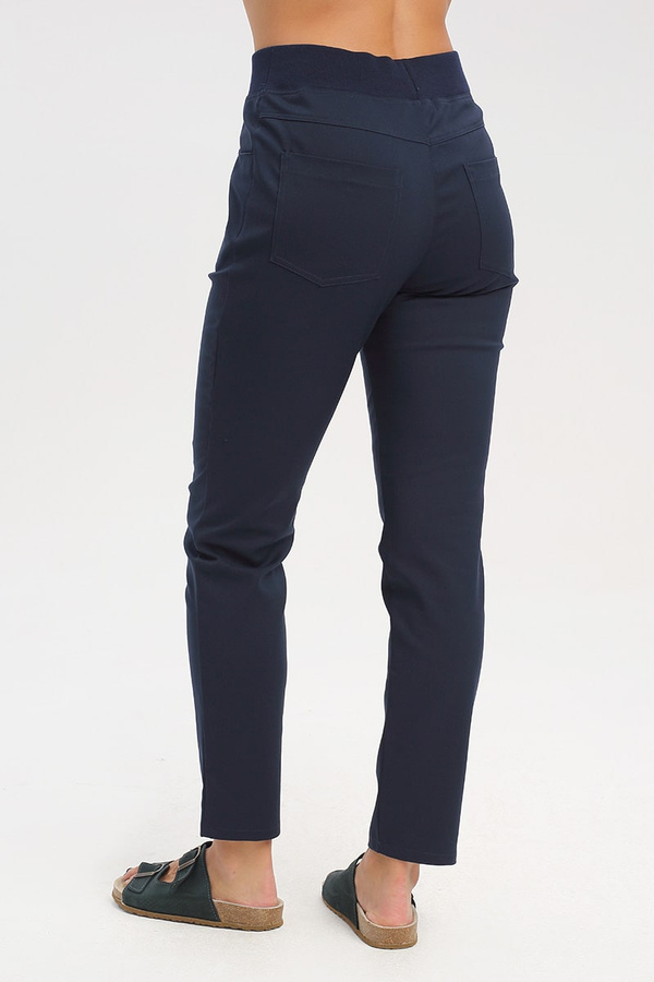 Spodnie medyczne damskie granatowe SE 71.2, Premium Stretch Cotton