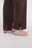 Women's medical trousers with wide legs SE 76, chocolate, Elegant Stretch