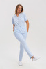 Women's Scrub Pants SE 96, baby blue, Elegant Stretch