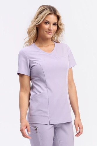 Dopasowana bluza medyczna damska lawendowa BL 62 scrubs Elegant Stretch