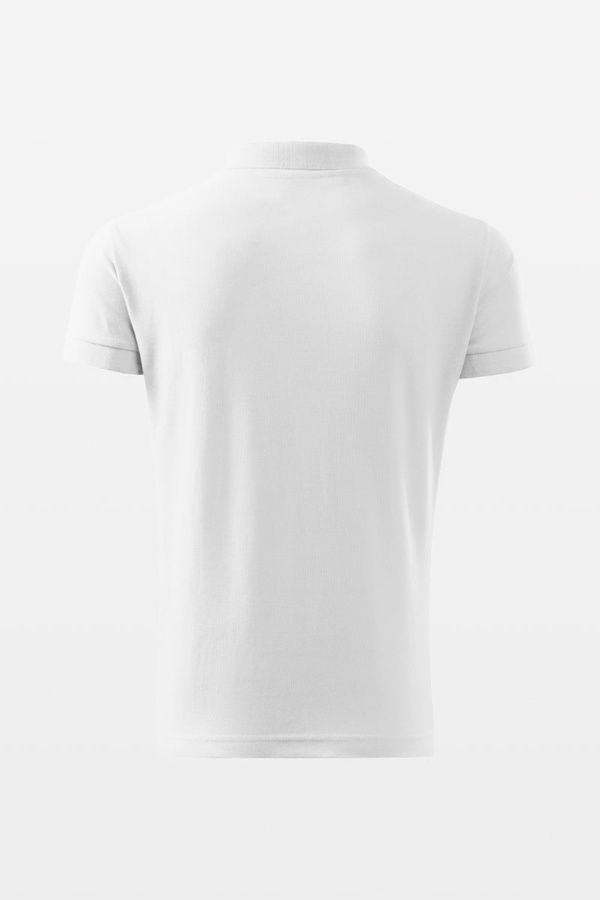 Koszulka polo męska biała Malfini COTTON HEAVY 215