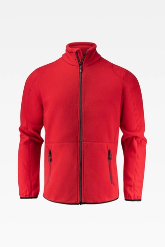 Men's zip-up fleece sweatshirt Speedway, red