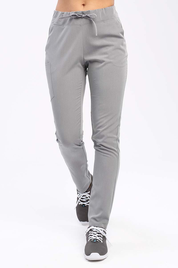 Spodnie medyczne damskie szare SE 96 scrubs Elegant Stretch