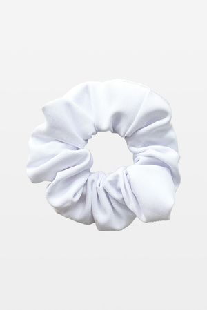 Gumka do włosów scrunchie biała