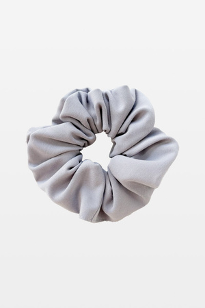 Gumka do włosów scrunchie, ciepły szary