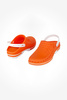 Obuwie operacyjne Wock Clog 05 z paskiem, buty medyczne unisex w kolorze pomarańczowym i białym