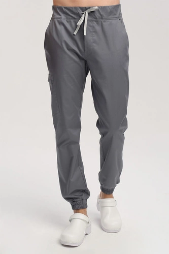 Men's medical joggers trousers SE 95, grey, Comfort Stretch