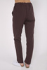 Women's Scrub Pants SE 96, chocolate, Elegant Stretch