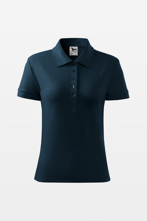 Women's polo shirt Malfini COTTON 213, navy blue