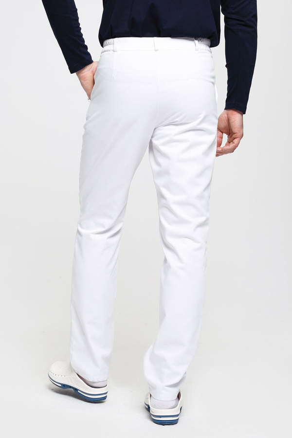 Men's medical trousers SE 74, white, Premium