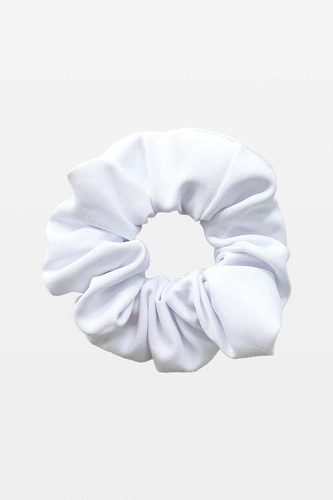 Gumka do włosów scrunchie biała