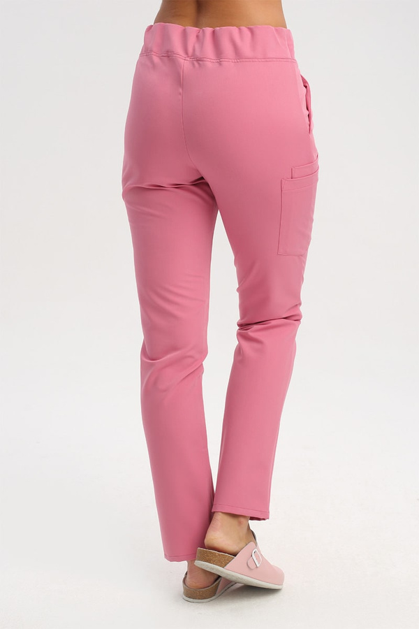 Women's Scrub Pants SE 96, coral pink, Elegant Stretch