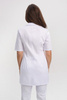 White women's medical lab coat FA 41.0, short sleeve, Premium
