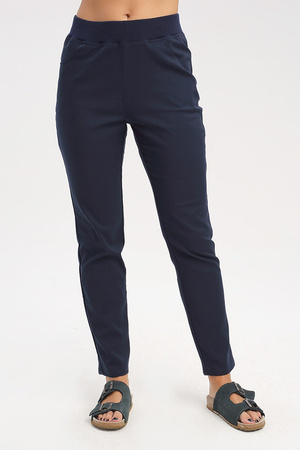 Spodnie medyczne damskie granatowe SE 71.2, Premium Stretch Cotton