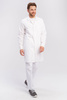 Men's white lab coat with buttons (for students)