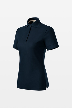 Women's polo shirt Malfini PRIME (GOTS) 235, navy blue