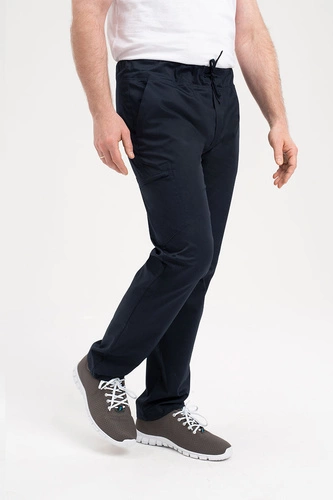 Spodnie medyczne męskie ciemnogranatowe SE 95, Comfort Stretch