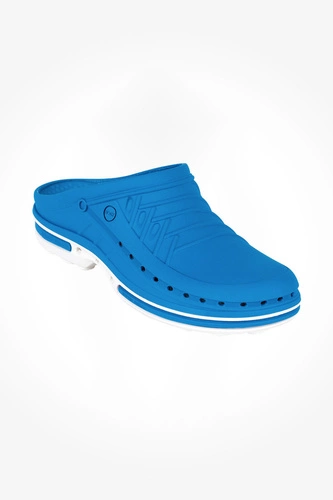Operating Room Clogs Wock Clog 07, royal blue and white, unisex