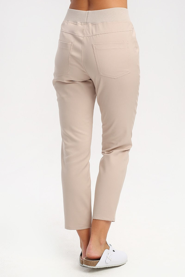 Spodnie medyczne damskie SE 72.2, beż piaskowy, Premium Stretch Cotton