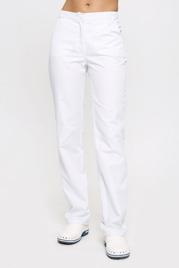 Women's medical trousers SE 70, white, Premium