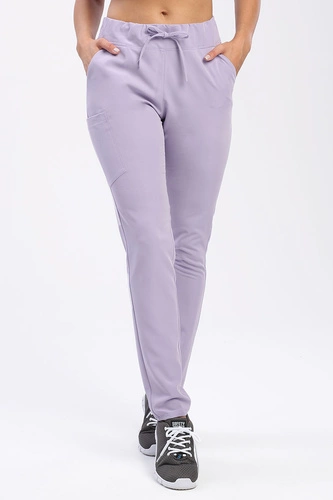 Spodnie medyczne damskie lawendowe SE 96 scrubs Elegant Stretch