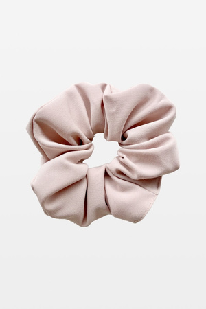 Gumka do włosów scrunchie beż nude