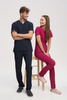 Women's Scrub Top BL 62, ruby, Elegant Stretch