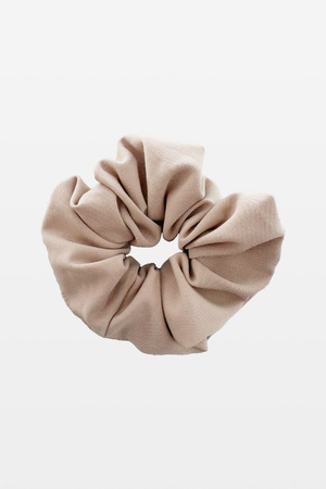 Gumka do włosów scrunchie beżowa
